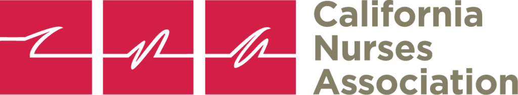 California Nurses Association logo.