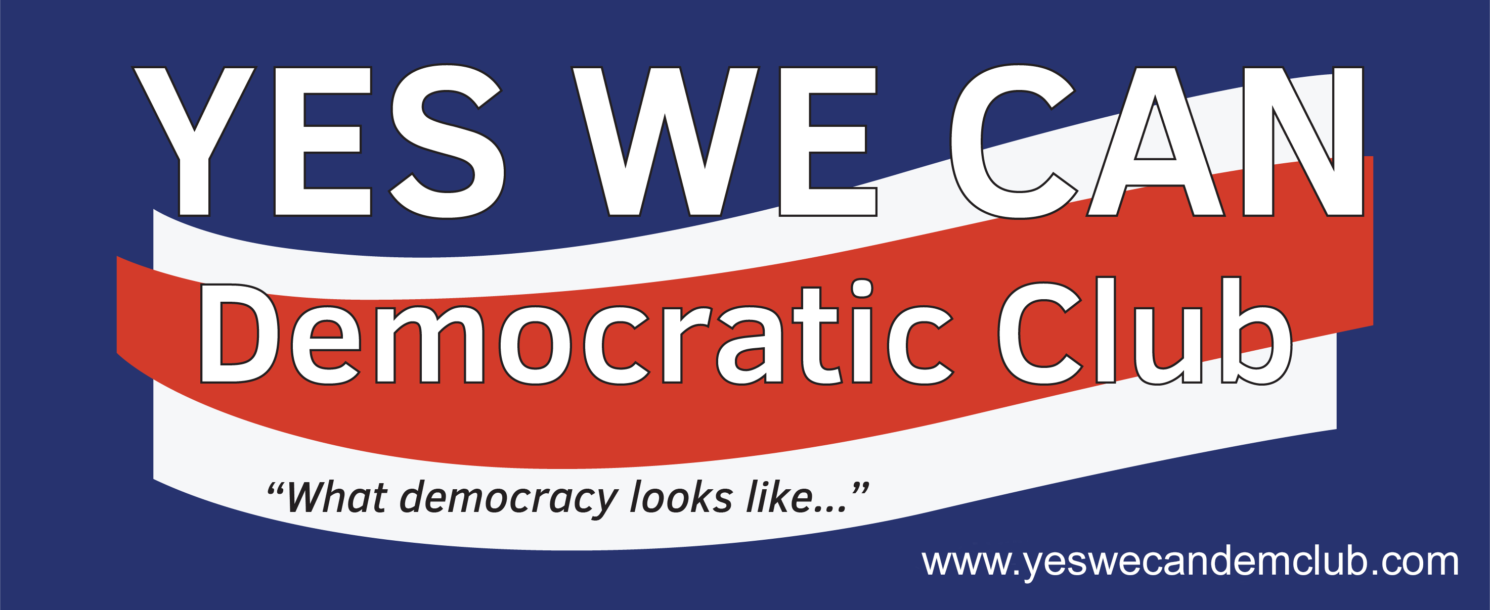 YES WE CAN Democratic Club logo.
