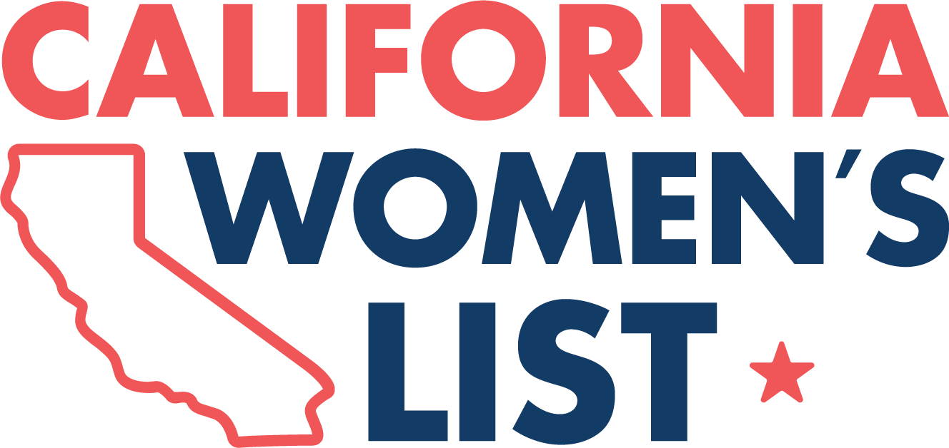 California Women's List logo showing an outline of California and a star.