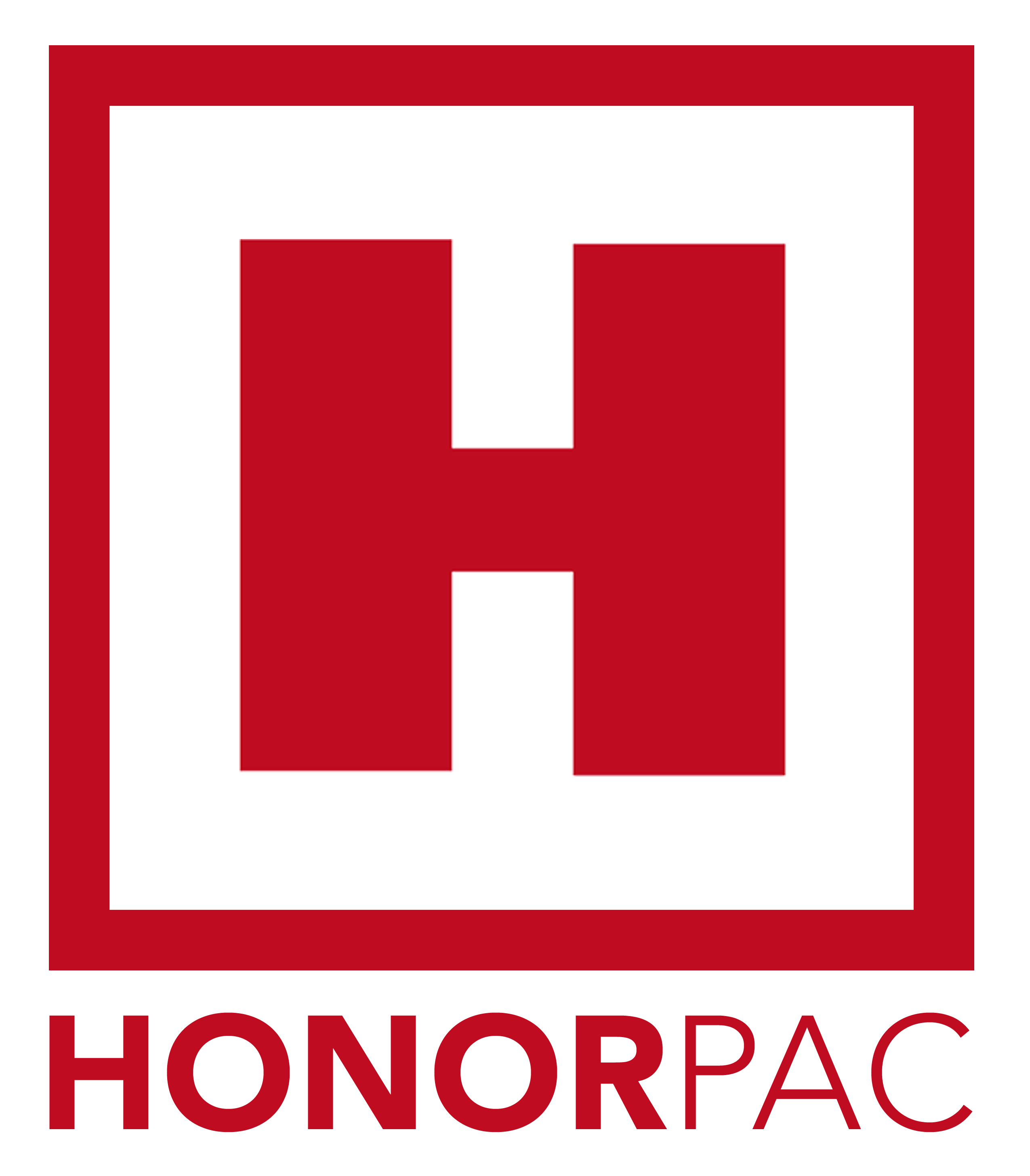 Honor PAC logo showing a large H in a box with text below.