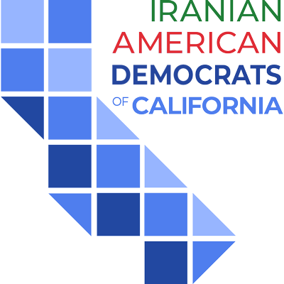 Iranian American Democrats of California logo.
